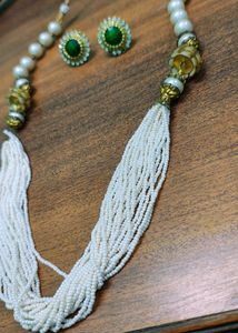 Stunning Multi-Layered Pearl Necklace &amp; Matching G