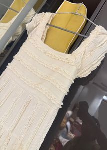 Tiered Crochet Mini Dress
