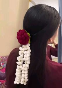Handmade Crochet Rose Gajra 🌹🌹🌹