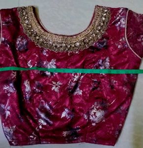 Embellished Maroon Blouse
