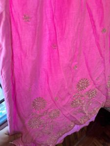 Pink Embroidered Kurta Set