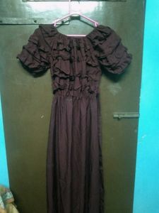 Women's Ruffled Boho Maxi Dress