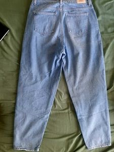 blue denim mom jeans
