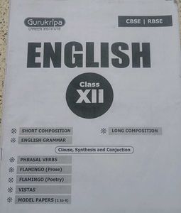 English Class XII Booklet