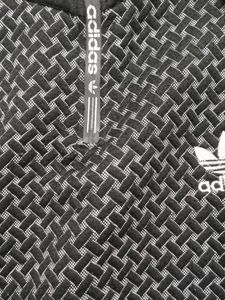 Adidas Black Patterned Quarter Zip Sweatshirt
