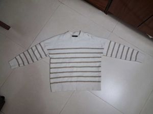 Original MOHITO Cream Dropped Shoulder Sweater