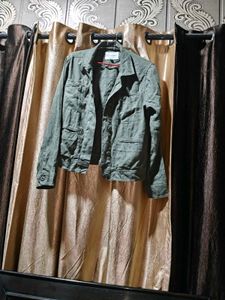 Olive Green Casual Jacket