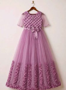 Beautiful Lavender Party Wear Gown