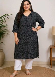 Elegant Paisley Print Kurta 🖤