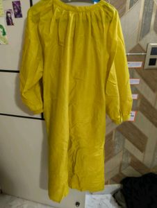 Yellow Floral Print Kurta