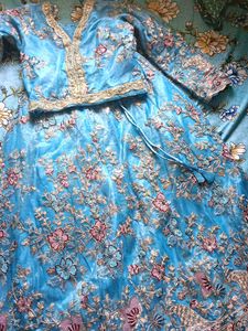 Beautiful Blue Embroidered Lehenga Choli