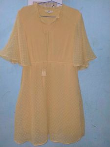 Yellow Georgette Dress
