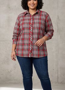 Classic Plaid Button-Up Shirt