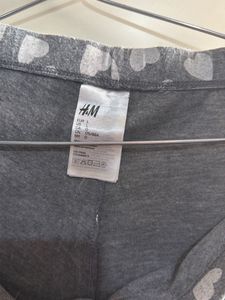 H&amp;M Heart Pattern Lounge Pants 38 size tights