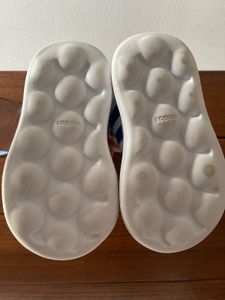White &amp; Blue Sneakers