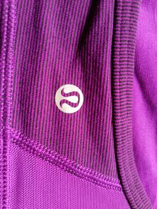 Lululemon Athletica Purple Striped Bra