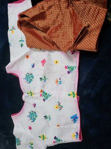 Embroidered Silk Blouse