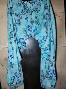 Beautiful Blue Floral Salwar Pants