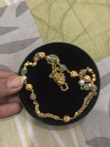 2 pc Elegant Beaded Necklace with bracelet