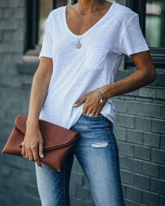 H&m Classic White Pocket T-Shirt