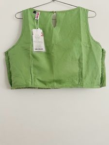Price Drop Green Embroidered Thread Work