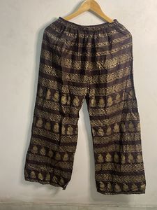 Elegant Brown Ethnic Palazzos