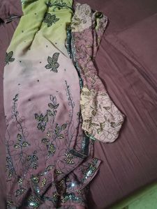 Embellished Ombre Saree