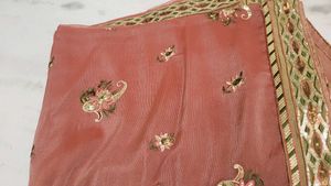 Beautiful Embroidered Saree with ready blouse