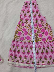 Beautiful Pink Floral Print Kurta Dress