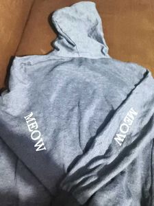 Gray Cat Hoodie