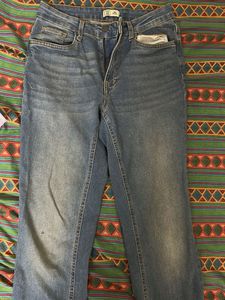blue washed jeans