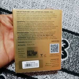 Myglamm Two Of Your Kind Nail Enamel Wine Testing