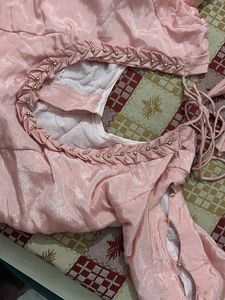 Elegant Pink Embroidered Saree