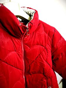 Chic Padded Red Jacket
