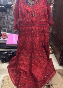 Red Embroidered dress