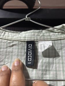 Cropped Checkered Shirt