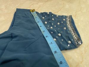 SALE!! Royal Pearl Beaded Embellished Grey Saree