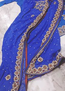 Heavy Blue Kurta Set with Dupatta