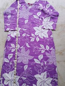 😉💕Vibrant Purple Floral Print Kurta😉💕