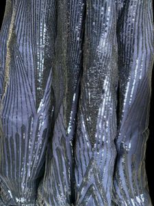 Sparkling Navy Blue Evening Gown