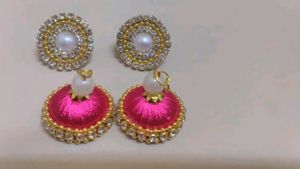 Silk Thread Jhumka ✨
