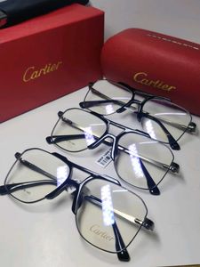 Gunmetal Cartier Eyeglasses with Case