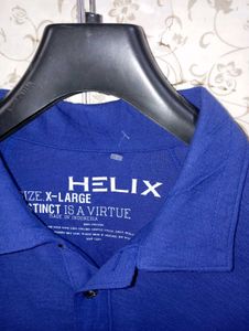 Men's Blue Helix Polo t-shirt
