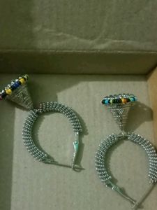 Boho Jhumka Hoop Earrings