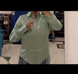 Light Green Button-Up Shirt