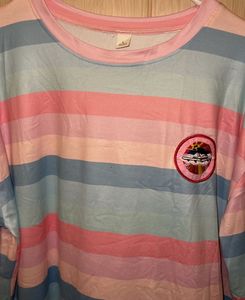Japenese Pastel Stripe Long Sleeve Shirt