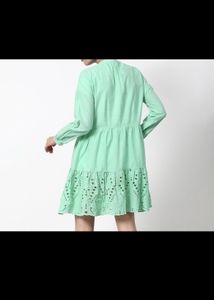 Aboof Women Light Pista Shade Dress