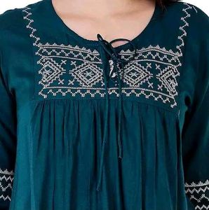 Elegant Embroidered Kurta Top