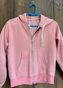 Pink Zip-Up Hoodie