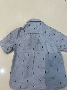 Boys Blue Sailboat Shirt &amp; Mint Shorts Set